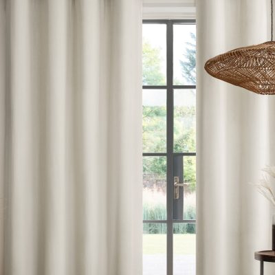 ARCH2194 Natural Light Blackout/Thermal Cotton Eyelet Curtains from Next Hong Kong
