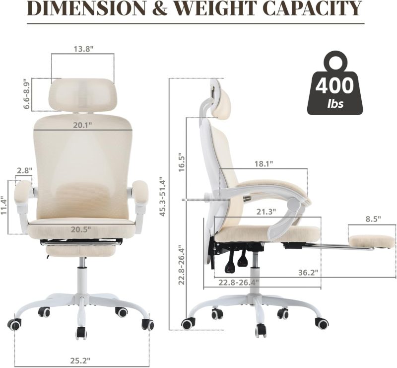 ARCH2144 Adjustable Capacity Retractable Breathable Chair - Image 2
