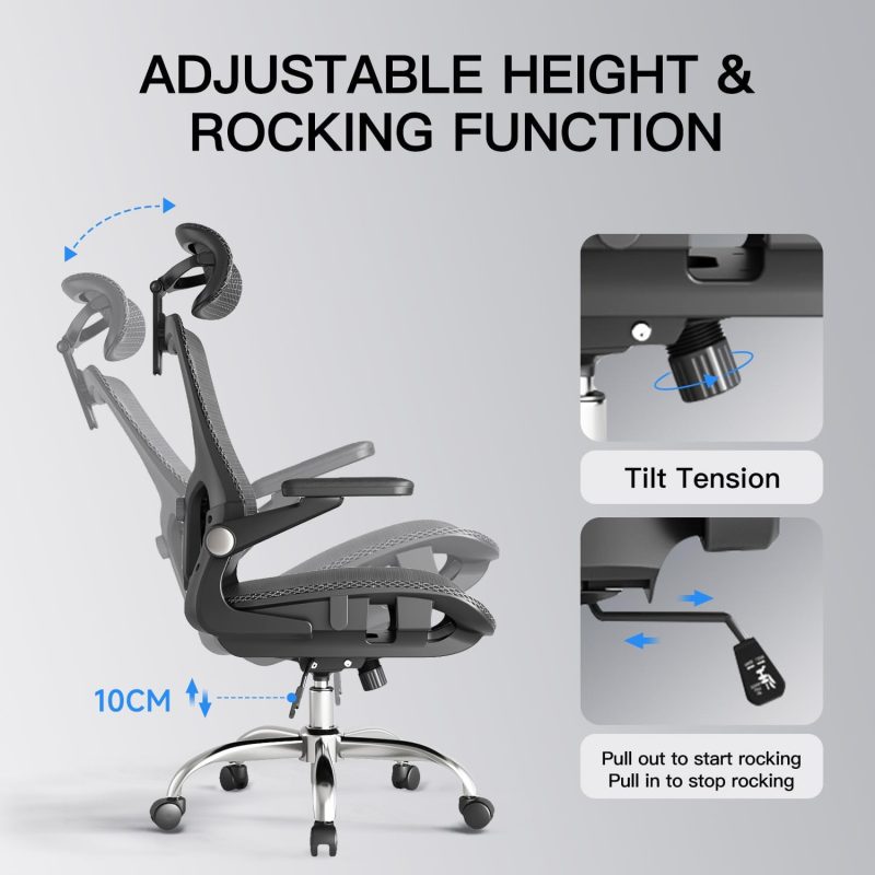 ARCH2152 Function Headrest Adjustable Clylinder Chair - Image 4