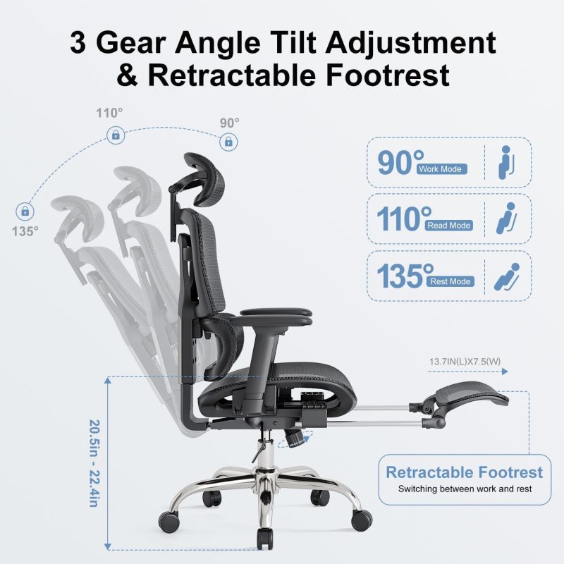 ARCH2149 Clylinder Capacity%EF%BC%8C3D Retractable Breathable Chair - Image 7