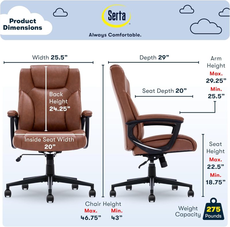 ARCH2156 Executive Ergonomic Upholstered Friendly Chair - Image 4