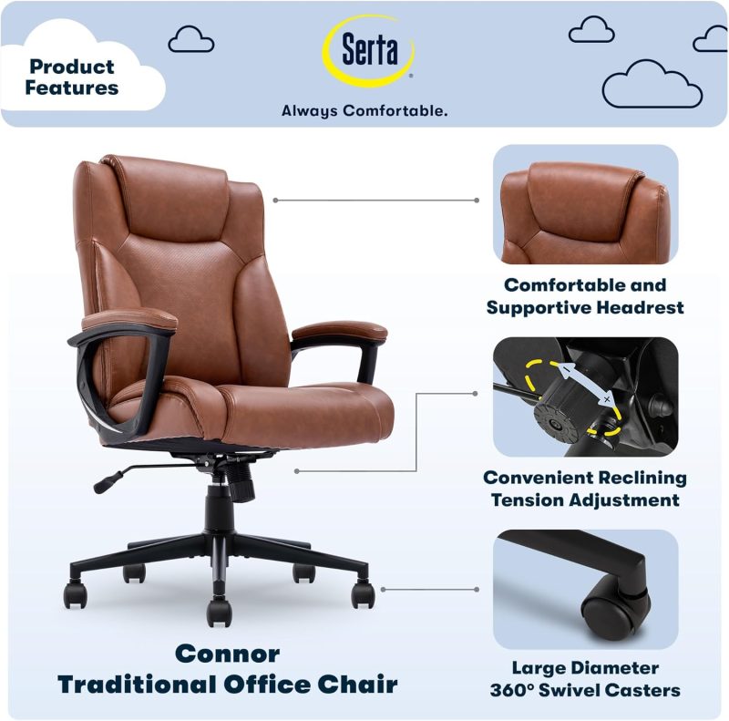 ARCH2156 Executive Ergonomic Upholstered Friendly Chair - Image 3