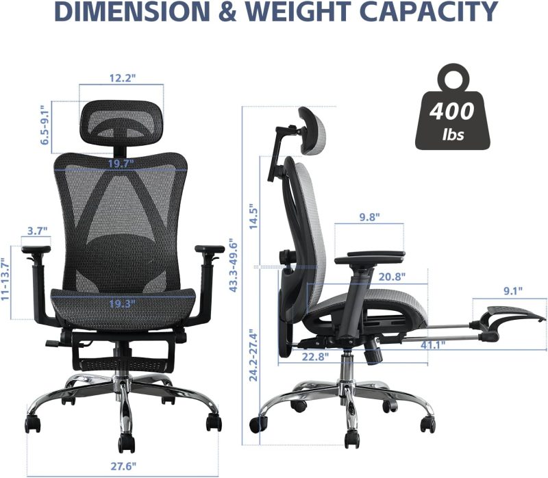 ARCH2146 Certified Furniture Adjustable Retractable Chair - Image 2