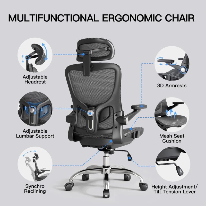 ARCH2152 Function Headrest Adjustable Clylinder Chair - Image 3