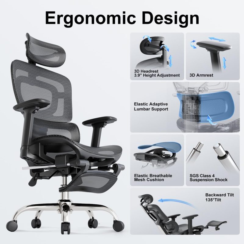 ARCH2149 Clylinder Capacity%EF%BC%8C3D Retractable Breathable Chair - Image 3