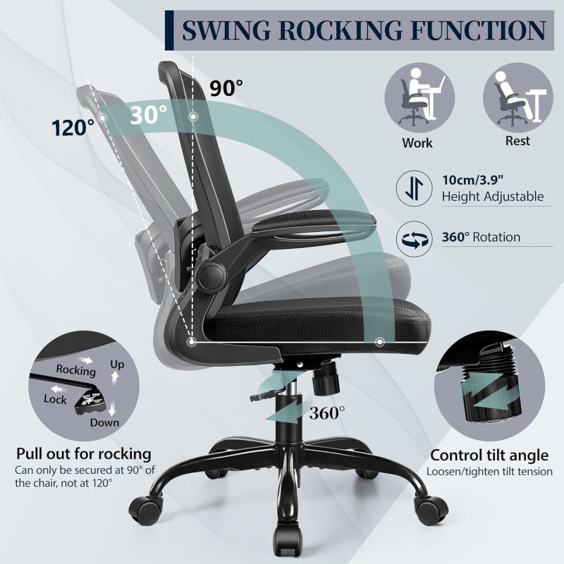 ARCH2153 Ergonomic Adjustable Computer Conference Chair - Image 7