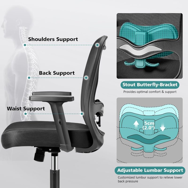ARCH2141 Ergonomic Breathable Adjustable Executive Chair - Image 4