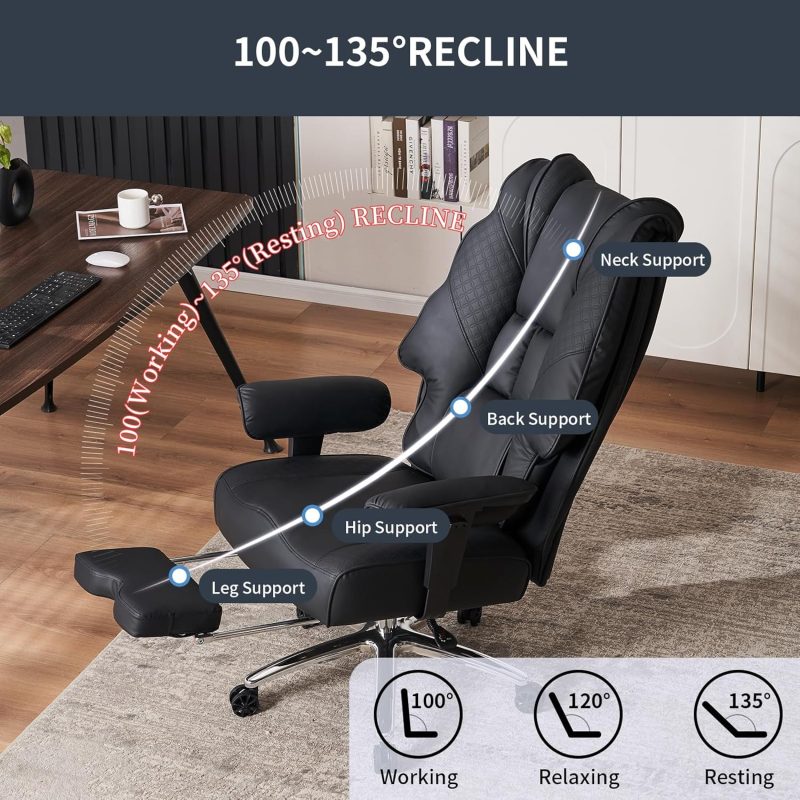 ARCH2147 Big Leather Executive Ergonomic Chair - Image 4