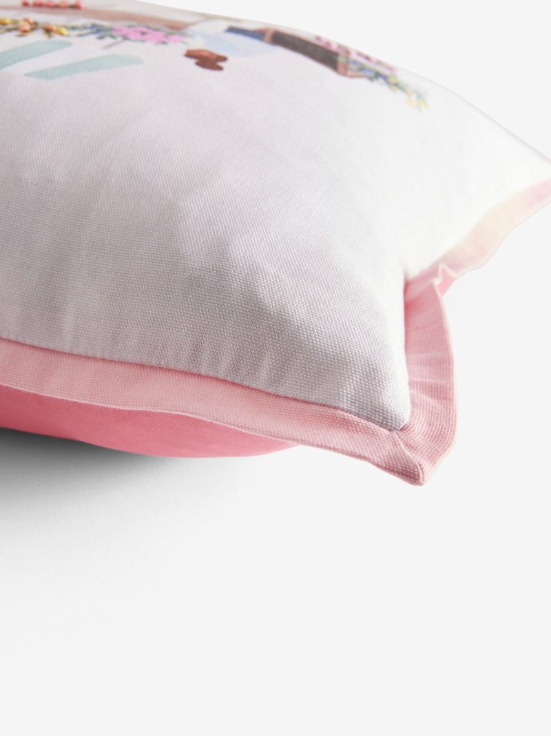 ARCH2168 Pink Flower Market Cushion - Image 4