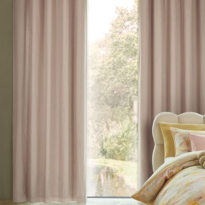 ARCH2196 Natural Pink Blackout/Thermal Cotton Eyelet Curtains from Next Hong Kong