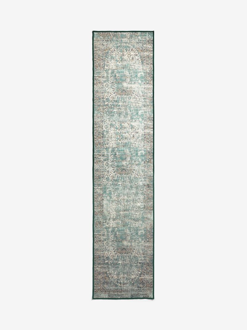 ARCH2180 Teal Blue Washable Emporium Oriental Runner - Image 5