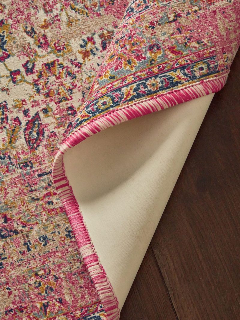 ARCH2177 Fuchsia Pink Washable Emporium Oriental Runner - Image 4