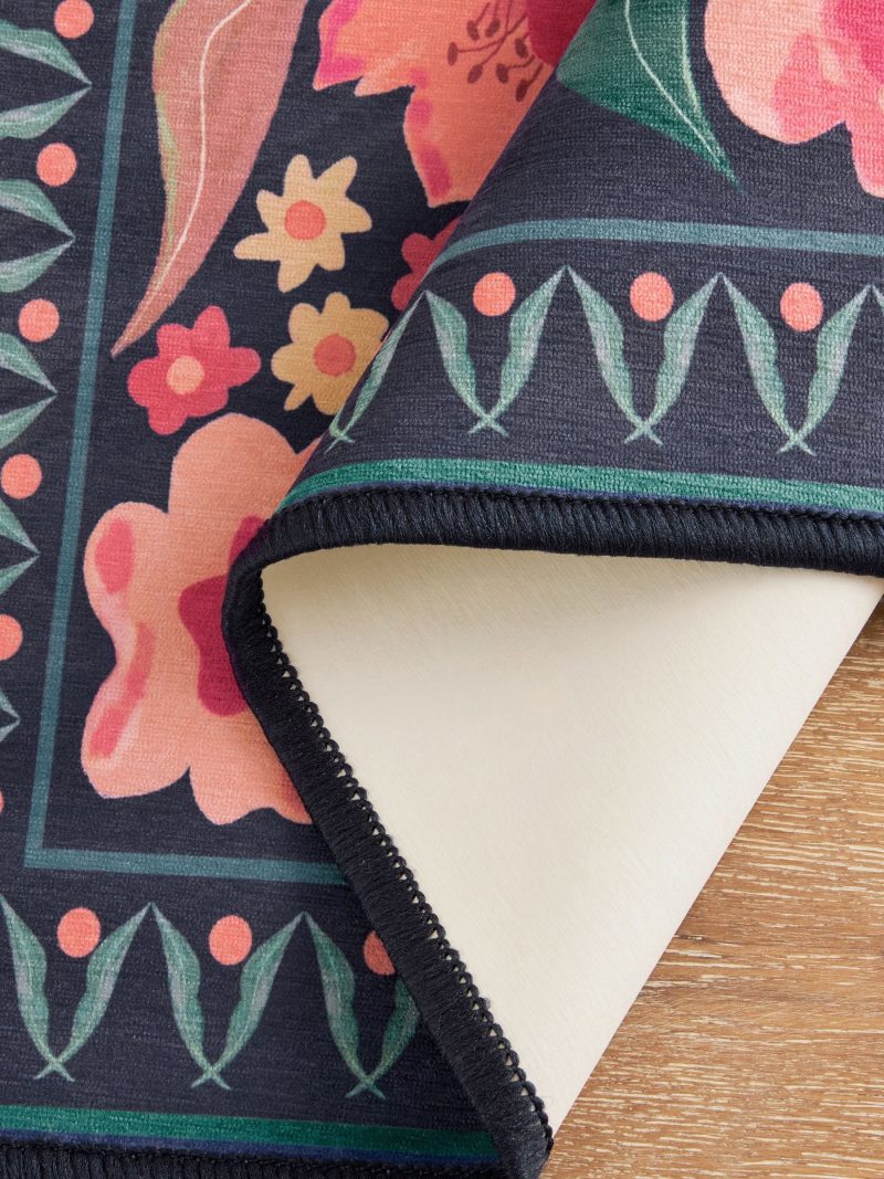 ARCH2182 Blue Bettie Floral Runner - Image 4