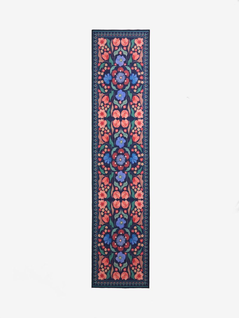 ARCH2182 Blue Bettie Floral Runner - Image 5