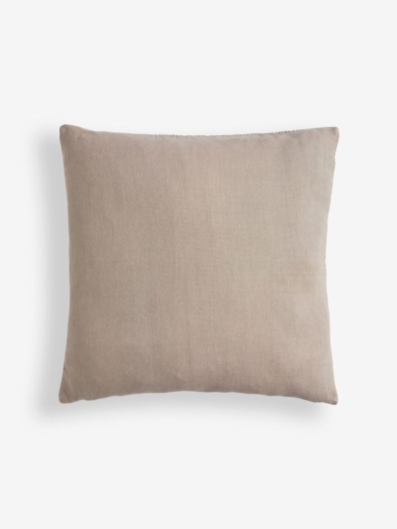 ARCH2162 Natural Windowpane Check 100% Cotton Rectangular Cushion - Image 3