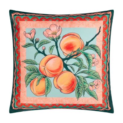 ARCH2171 Furn Multicolour Anemone Peaches Outdoor Polyester Cushion