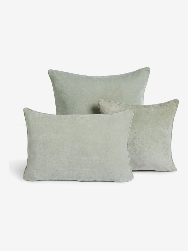 ARCH2173 Sage Green 40 x 59cm Soft Velour Cushion - Image 2