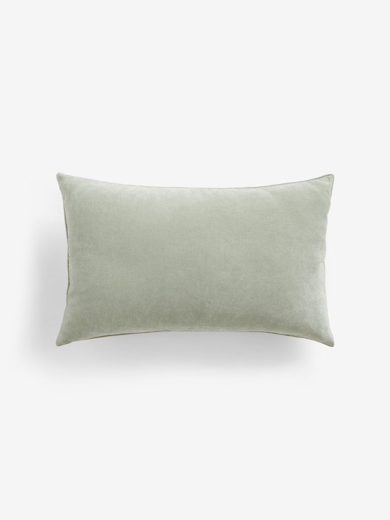 ARCH2173 Sage Green 40 x 59cm Soft Velour Cushion - Image 3